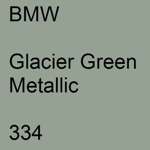 BMW, Glacier Green Metallic, 334.